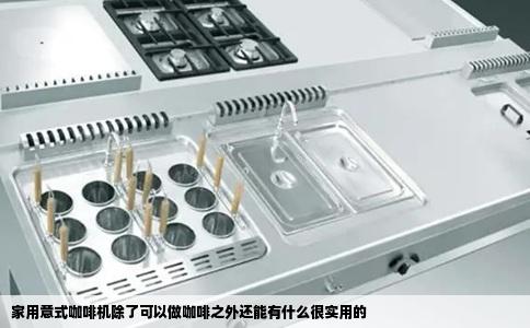 家用意式咖啡机除了可以做咖啡之外还能有什么很实用的