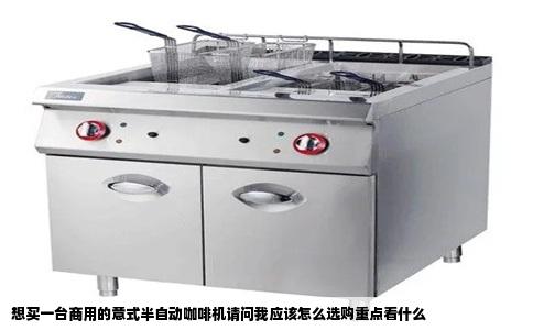 想买一台商用的意式半自动咖啡机请问我应该怎么选购重点看什么