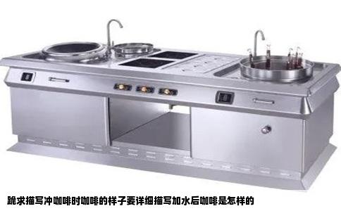 跪求描写冲咖啡时咖啡的样子要详细描写加水后咖啡是怎样的