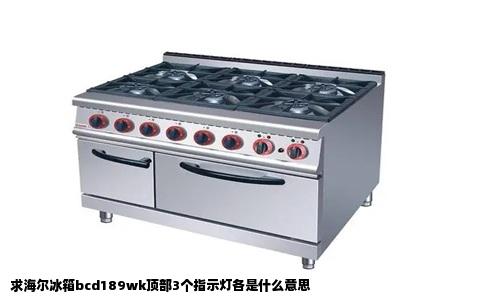 求海尔冰箱bcd189wk顶部3个指示灯各是什么意思