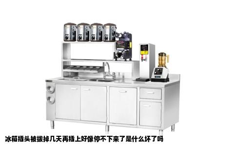 冰箱插头被拔掉几天再插上好像停不下来了是什么坏了吗