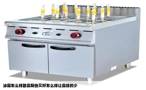 冰箱怎么样除霜既快又好怎么样让霜结的少