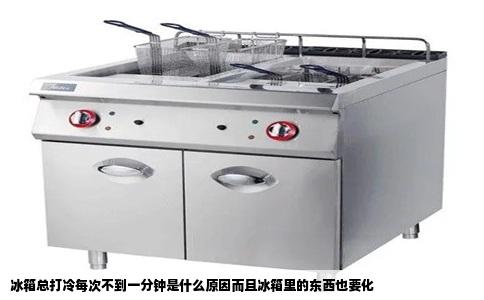 冰箱总打冷每次不到一分钟是什么原因而且冰箱里的东西也要化