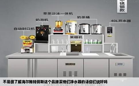 不是很了解海尔施特劳斯这个品牌买他们净水器的话你们说好吗