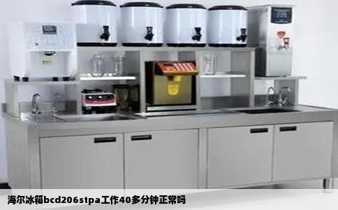 海尔冰箱bcd206stpa工作40多分钟正常吗