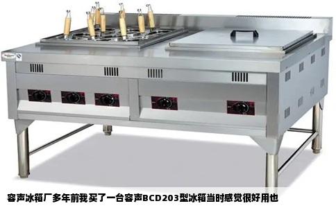 容声冰箱厂多年前我买了一台容声BCD203型冰箱当时感觉很好用也