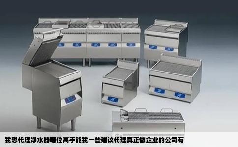 我想代理净水器哪位高手能我一些建议代理真正做企业的公司有
