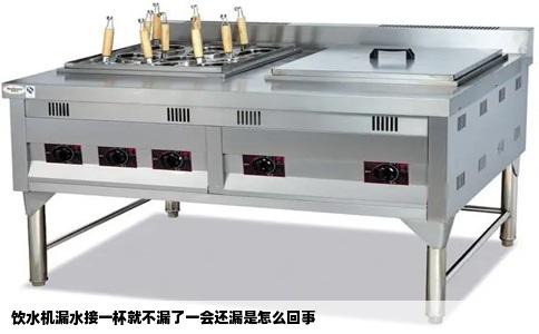 饮水机漏水接一杯就不漏了一会还漏是怎么回事