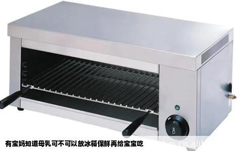 有宝妈知道母乳可不可以放冰箱保鲜再给宝宝吃